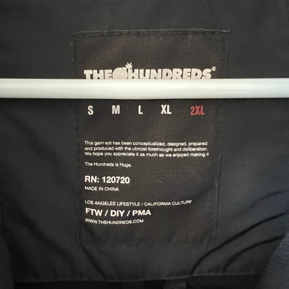 The Hundreds Hooded Jacket Quarter Zip - Picture 3 of 3